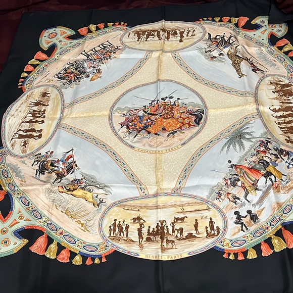 Preloved Authentic Hermes Scarf Excellent Condition Dry Cleaned & Ready to Wear